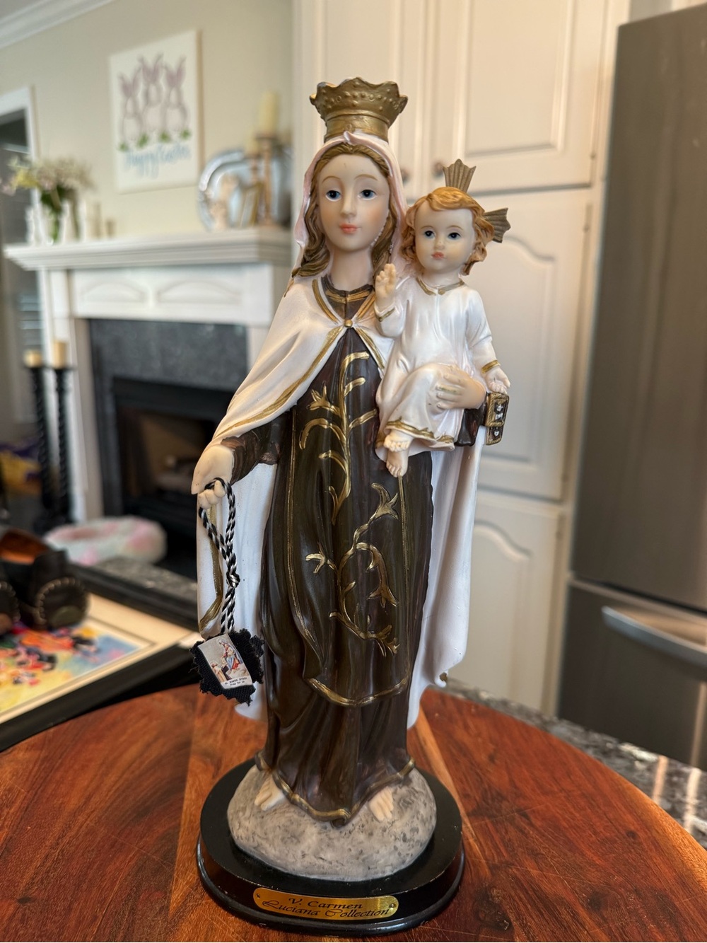 Virgin Del Carmen 12" Statue Our Lady of Mount Carmel Luciana Collection Mary